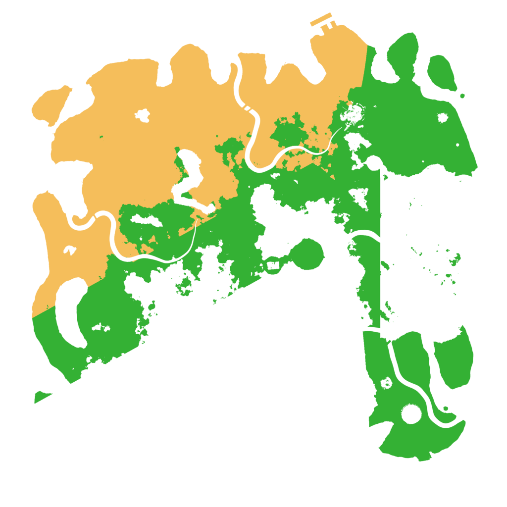Biome Rust Map: Procedural Map, Size: 4500, Seed: 4658602