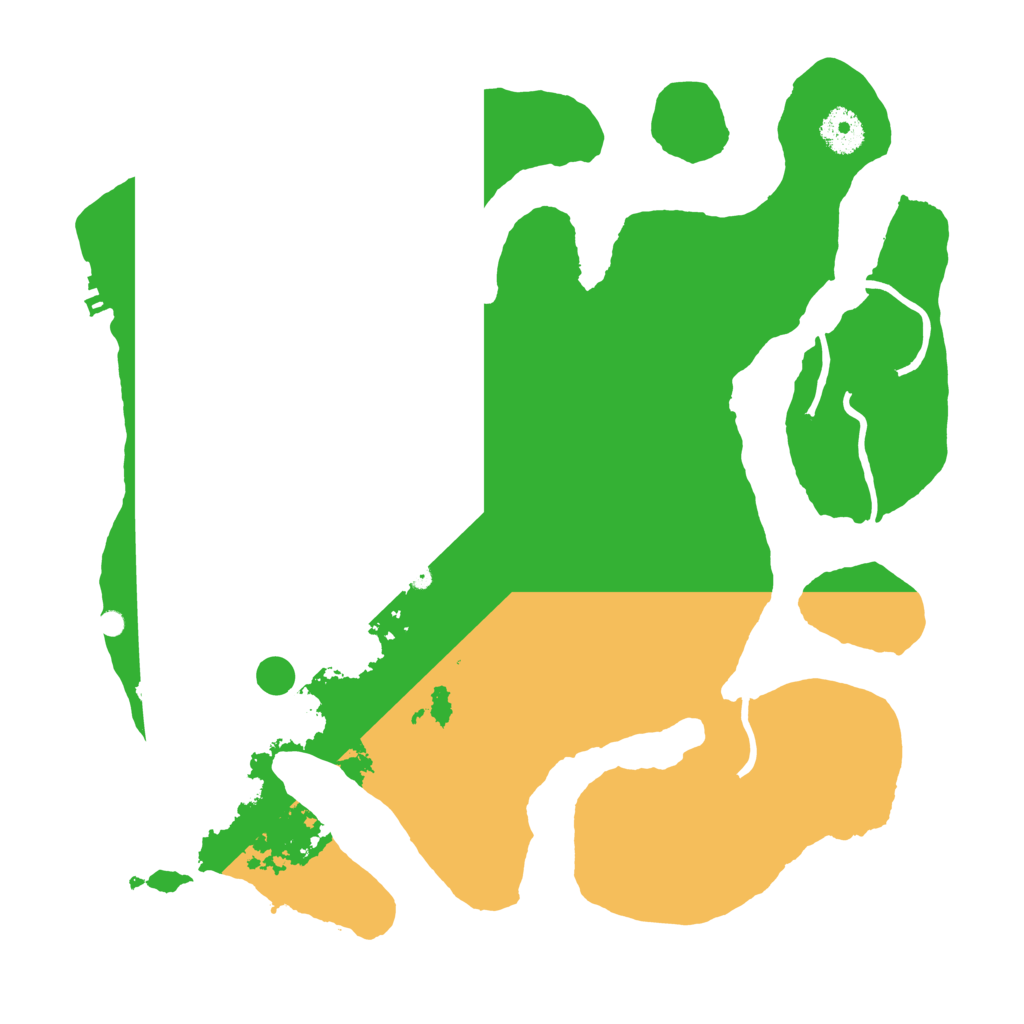 Biome Rust Map: Procedural Map, Size: 3550, Seed: 664251