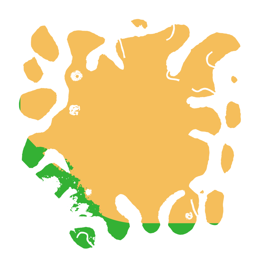 Biome Rust Map: Procedural Map, Size: 3550, Seed: 609412