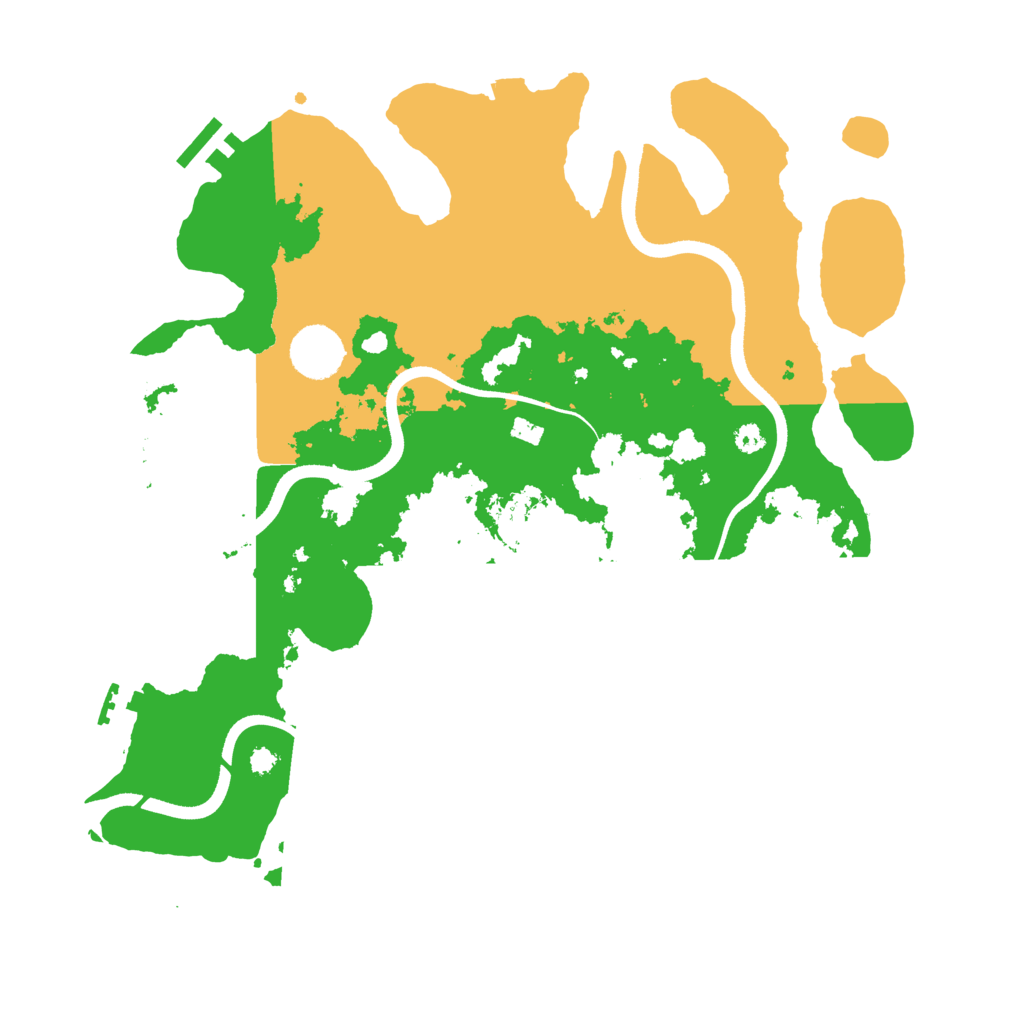 Biome Rust Map: Procedural Map, Size: 3550, Seed: 819399