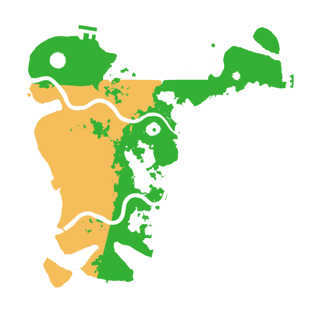 Biome Rust Map: Procedural Map, Size: 3500, Seed: 87