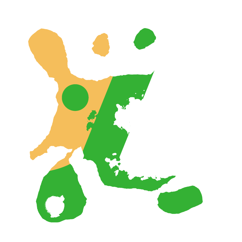 Biome Rust Map: Barren, Size: 2400, Seed: 1688644528