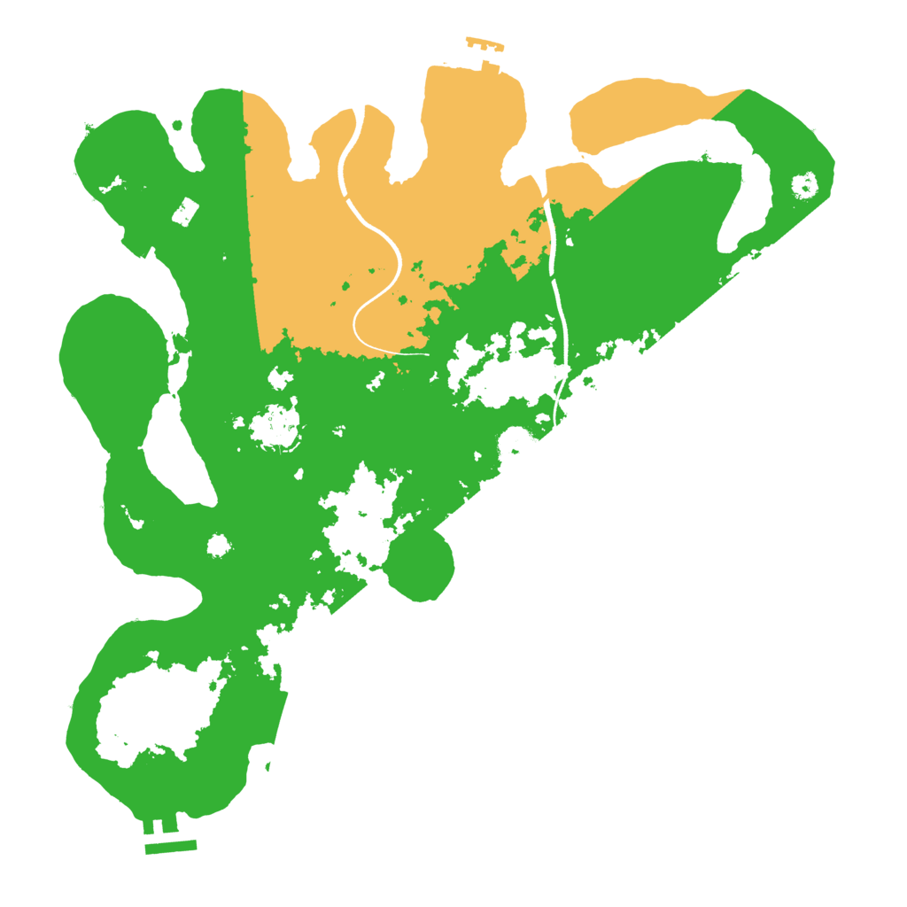 Biome Rust Map: Procedural Map, Size: 3550, Seed: 885195
