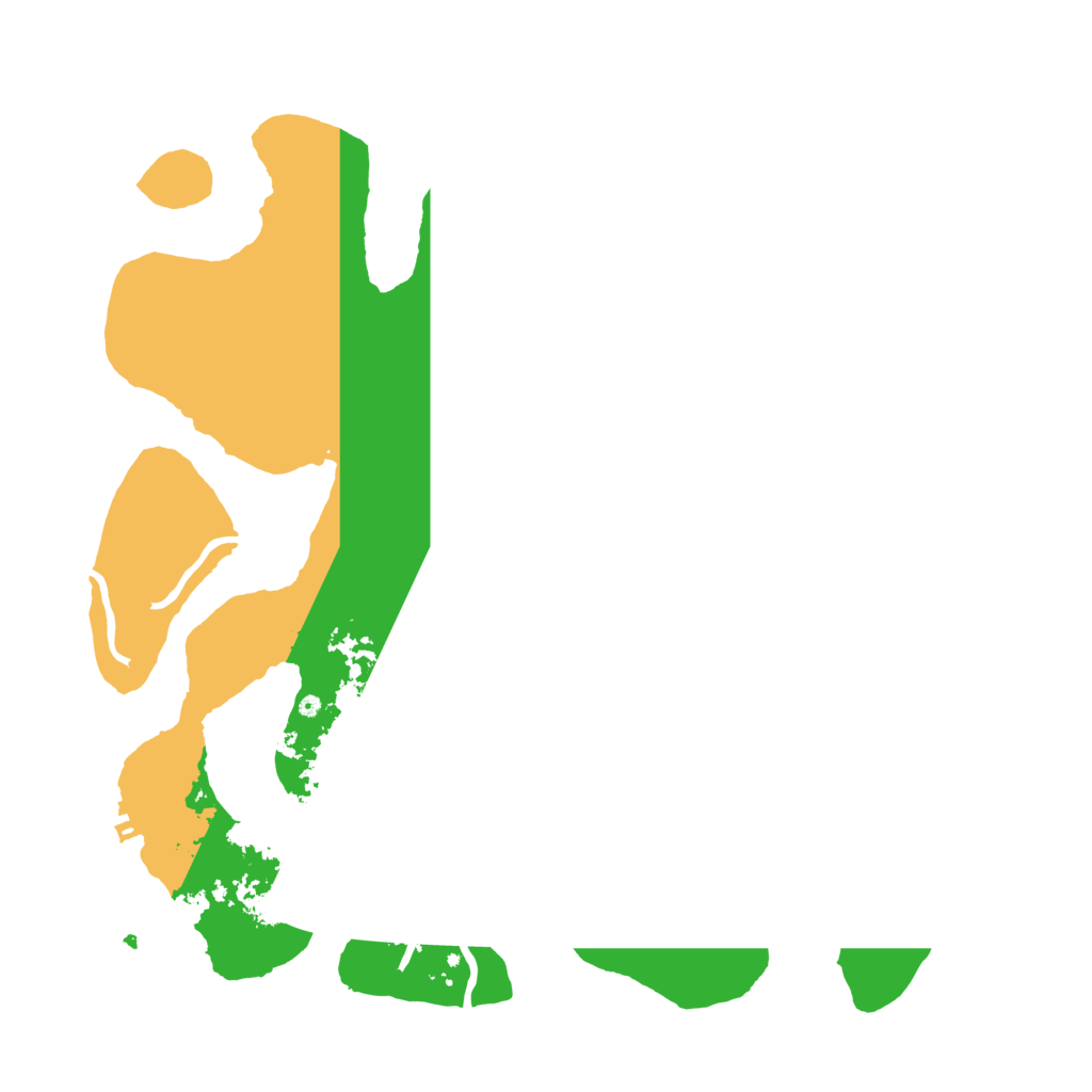 Biome Rust Map: Procedural Map, Size: 3700, Seed: 53427