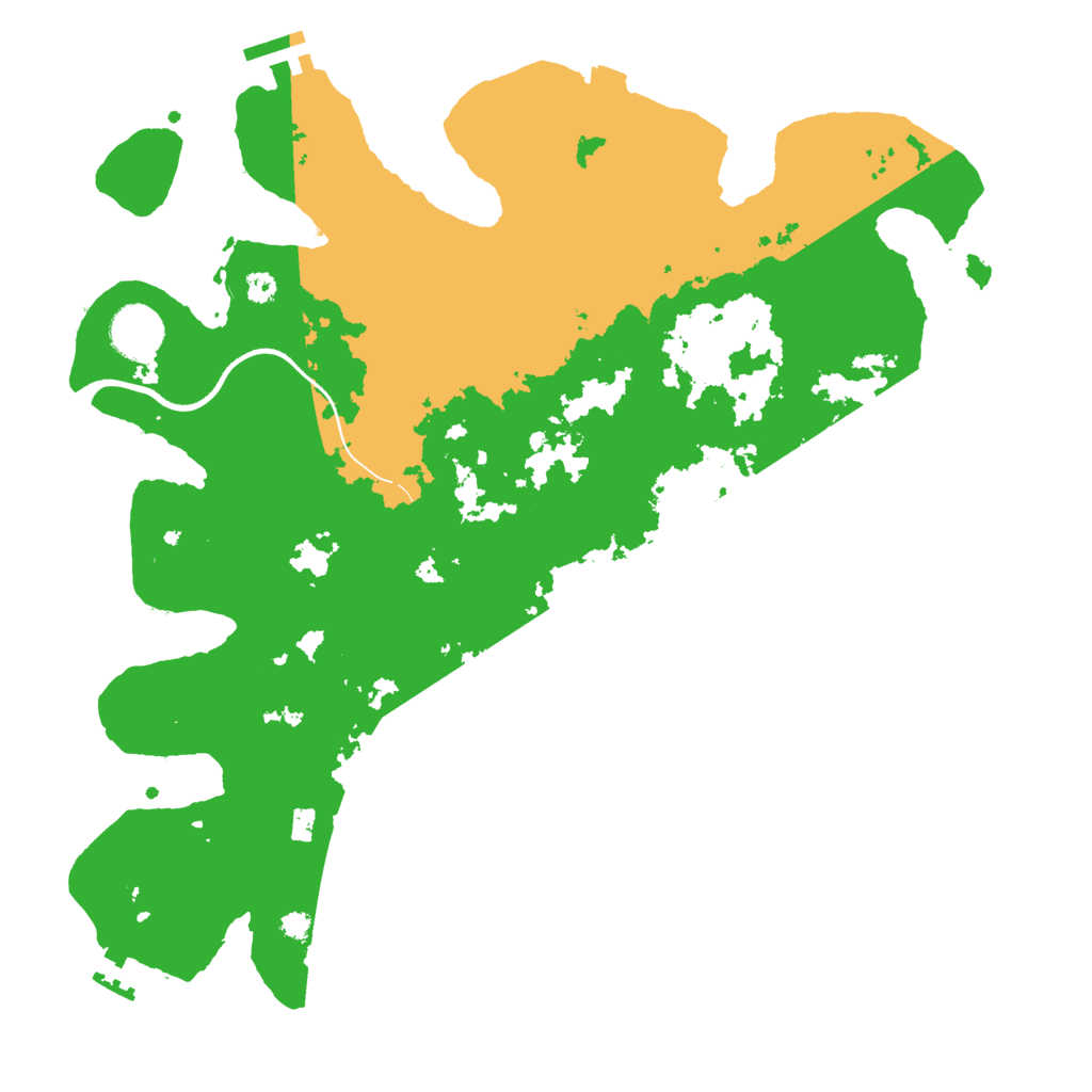 Biome Rust Map: Procedural Map, Size: 3550, Seed: 174643