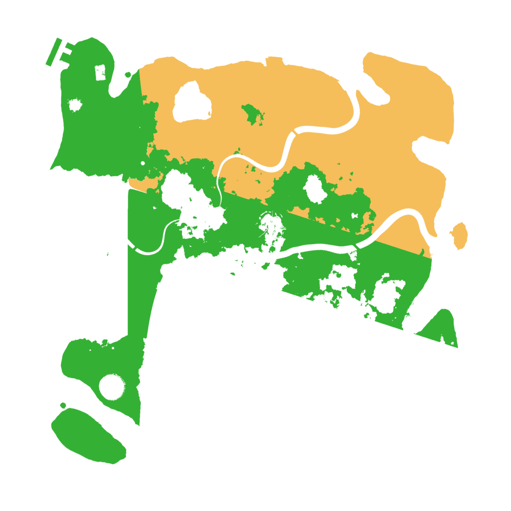 Biome Rust Map: Procedural Map, Size: 3550, Seed: 349594