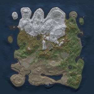 Thumbnail Rust Map: Procedural Map, Size: 3500, Seed: 18, 18 Monuments