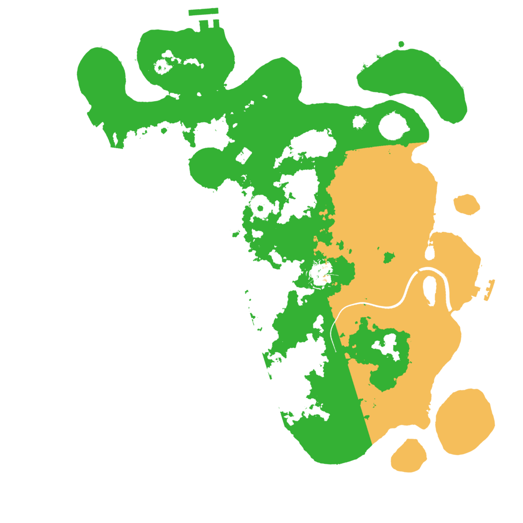 Biome Rust Map: Procedural Map, Size: 3550, Seed: 349760