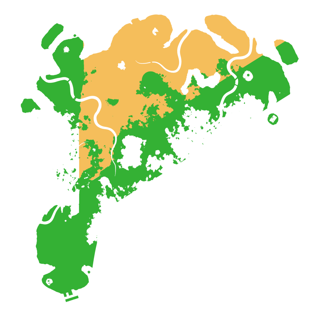 Biome Rust Map: Procedural Map, Size: 4800, Seed: 105500658