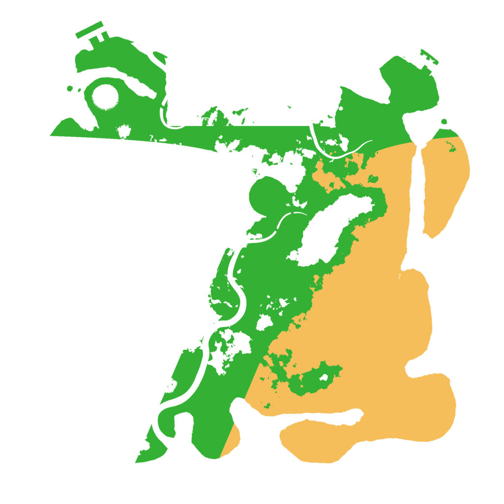 Biome Rust Map: Procedural Map, Size: 3500, Seed: 126658