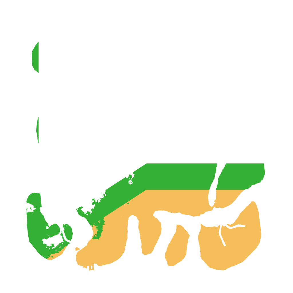 Biome Rust Map: Procedural Map, Size: 3510, Seed: 2450145