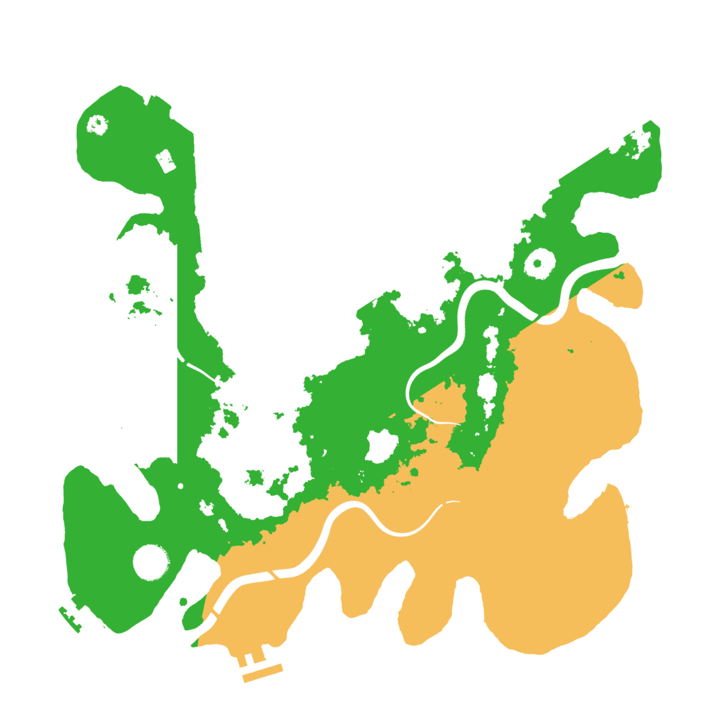 Biome Rust Map: Procedural Map, Size: 3510, Seed: 2450145