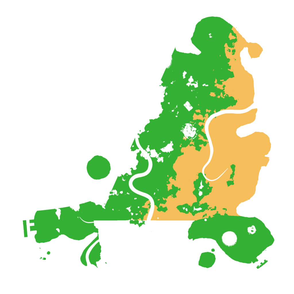 Biome Rust Map: Procedural Map, Size: 3510, Seed: 532962
