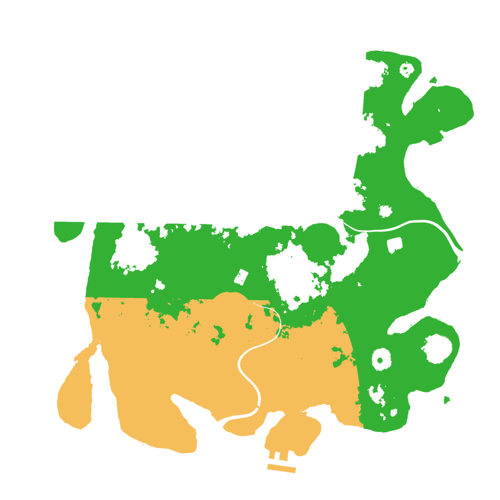 Biome Rust Map: Procedural Map, Size: 3550, Seed: 631521