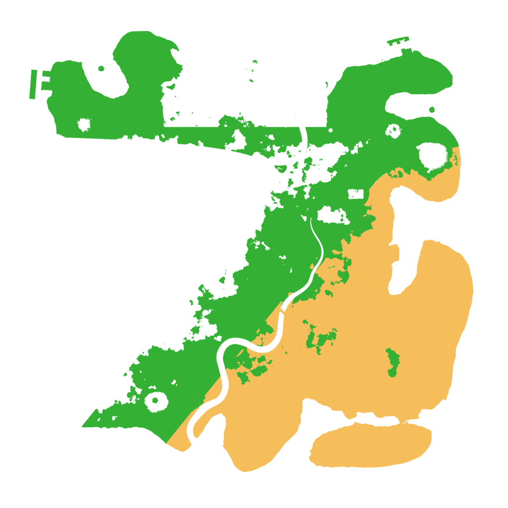 Biome Rust Map: Procedural Map, Size: 3510, Seed: 2946982