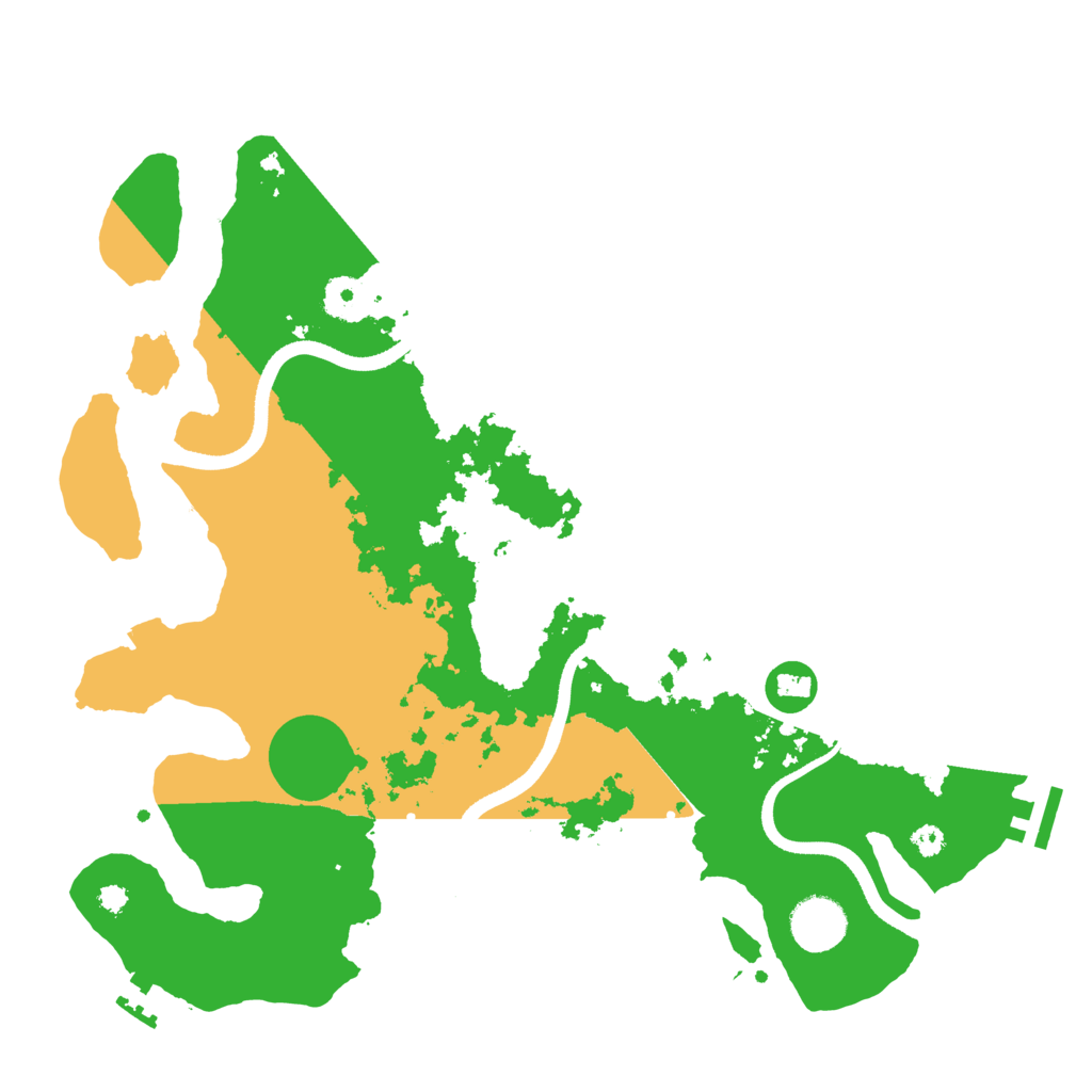 Biome Rust Map: Procedural Map, Size: 3510, Seed: 4964274