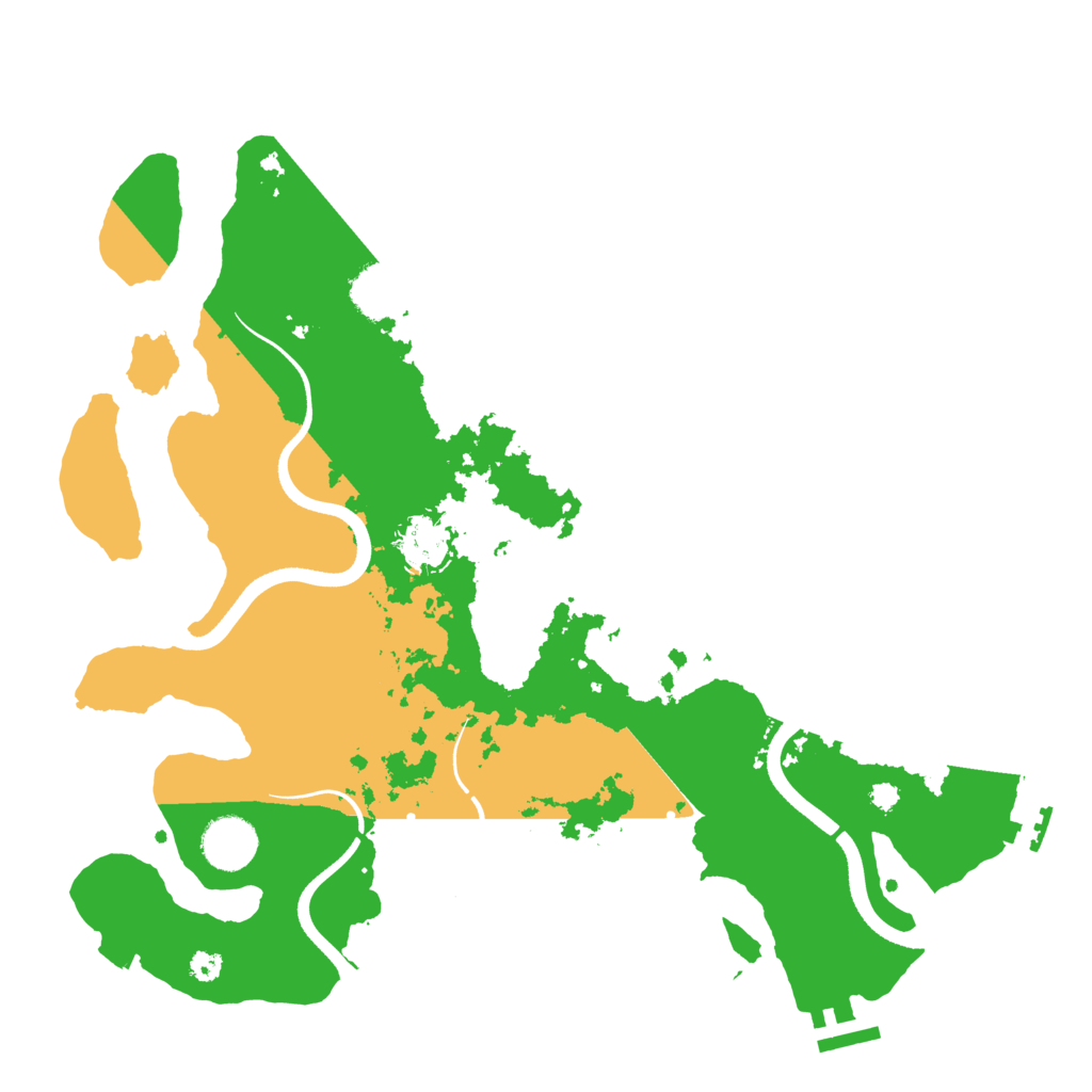 Biome Rust Map: Procedural Map, Size: 3510, Seed: 4964274