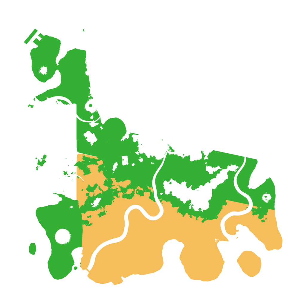 Biome Rust Map: Procedural Map, Size: 3510, Seed: 1791534