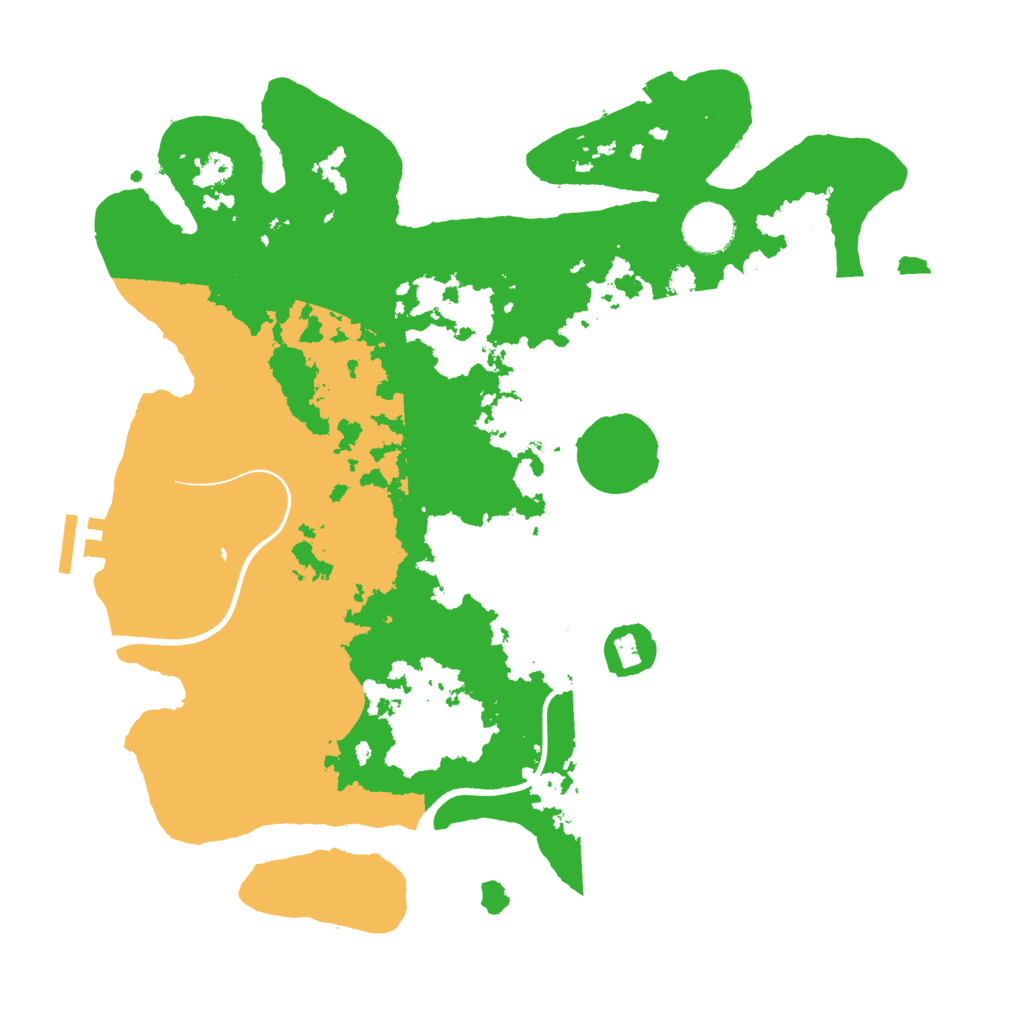 Biome Rust Map: Procedural Map, Size: 3510, Seed: 455606