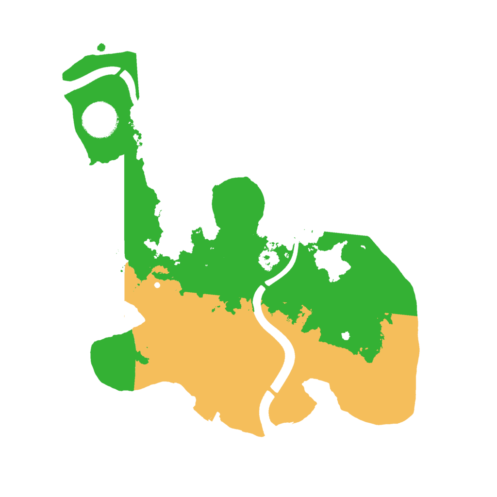 Biome Rust Map: Procedural Map, Size: 2500, Seed: 1616736670