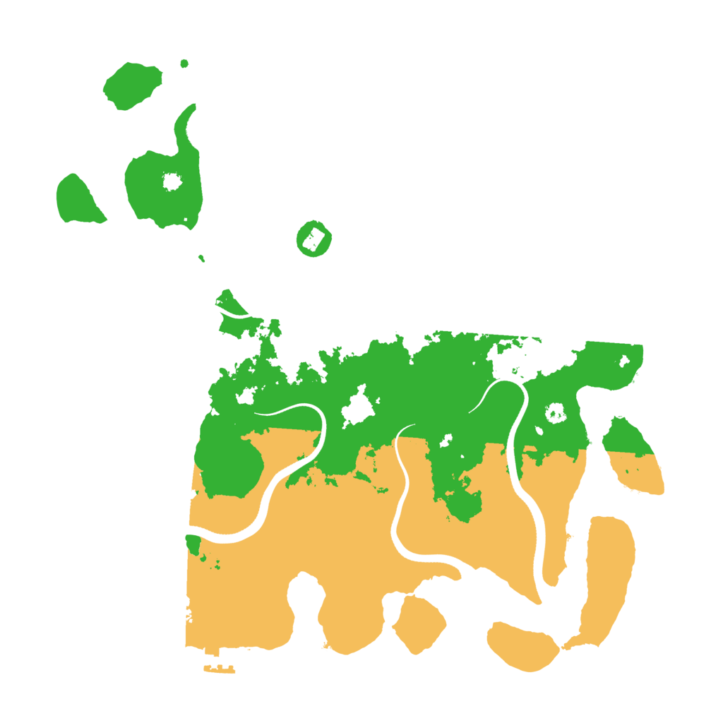 Biome Rust Map: Procedural Map, Size: 3510, Seed: 2648321