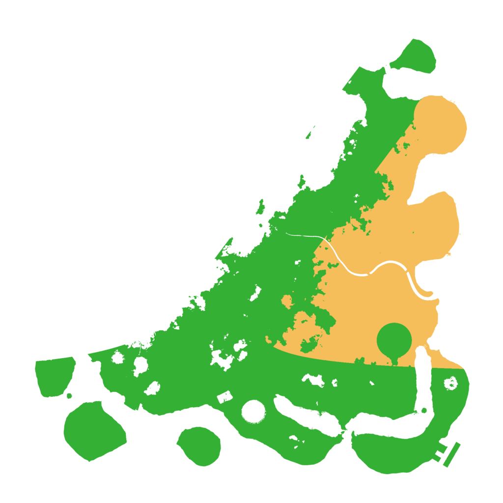 Biome Rust Map: Procedural Map, Size: 3800, Seed: 133554