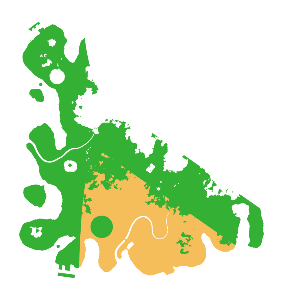 Biome Rust Map: Procedural Map, Size: 3510, Seed: 6334861