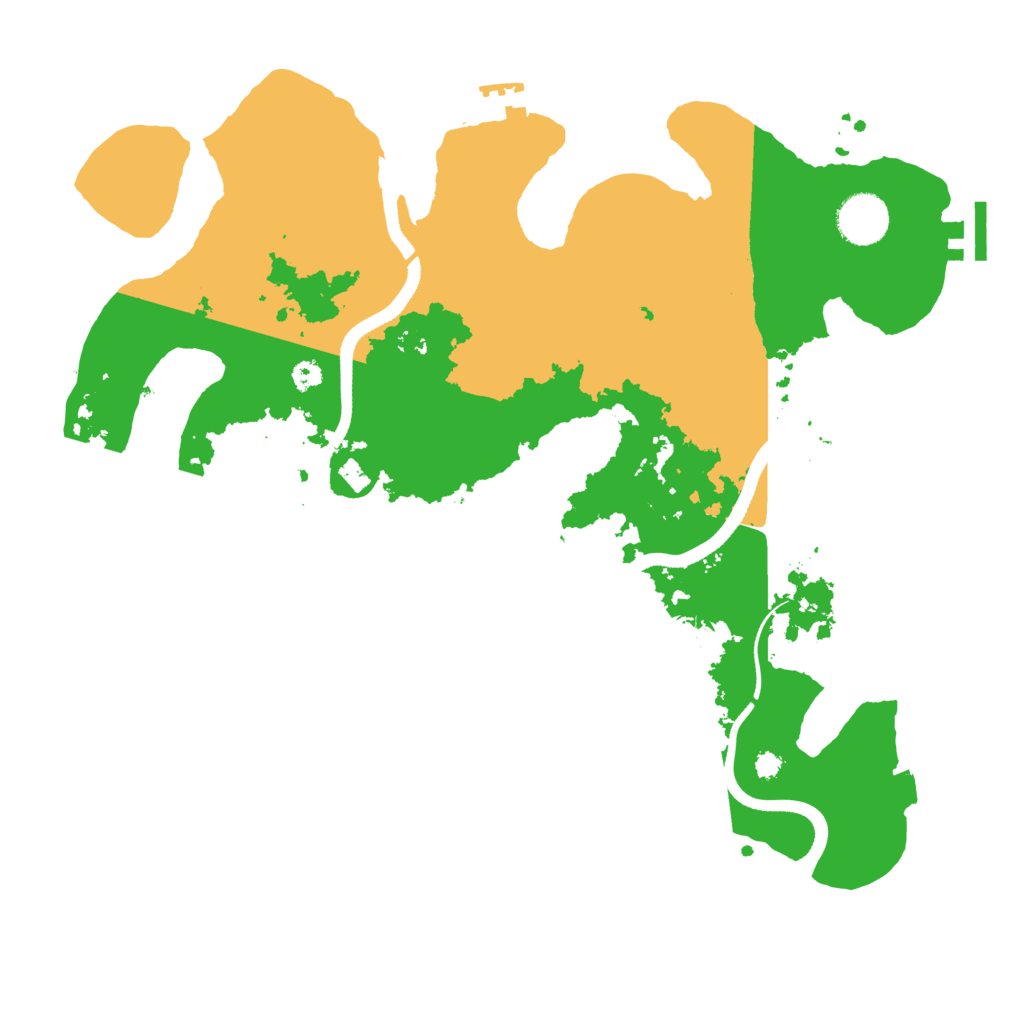 Biome Rust Map: Procedural Map, Size: 3500, Seed: 720275