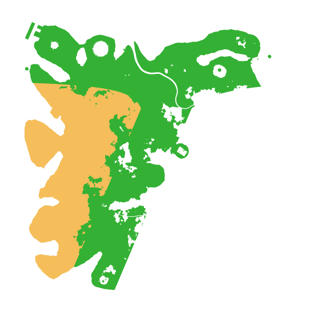 Biome Rust Map: Procedural Map, Size: 3550, Seed: 757541