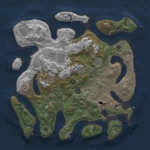 Thumbnail Rust Map: Procedural Map, Size: 4000, Seed: 990241, 17 Monuments
