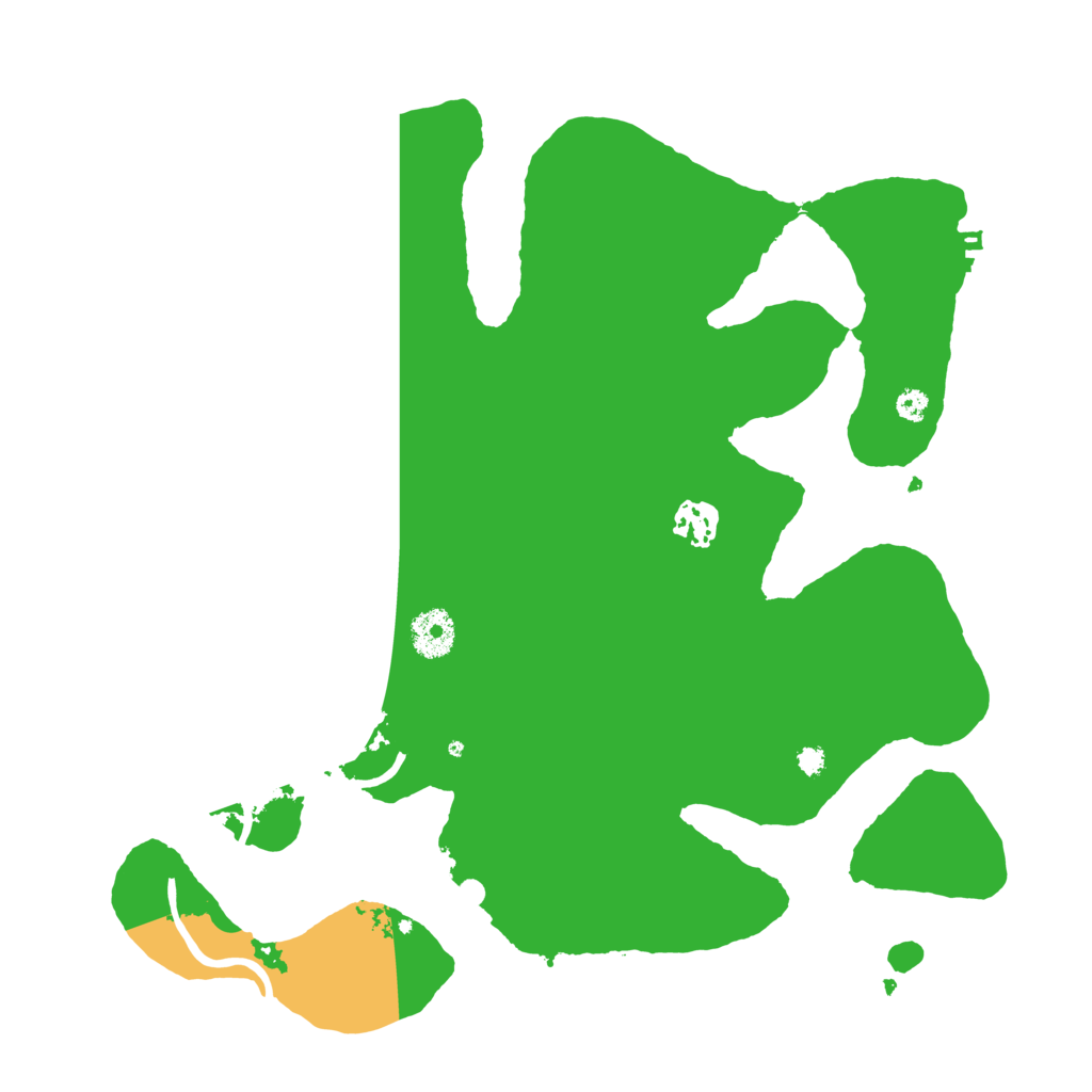 Biome Rust Map: Procedural Map, Size: 3510, Seed: 256526