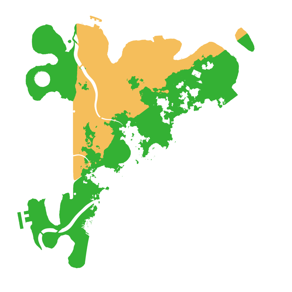 Biome Rust Map: Procedural Map, Size: 3510, Seed: 932823