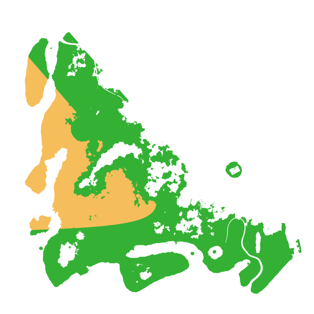 Biome Rust Map: Procedural Map, Size: 3510, Seed: 4715241