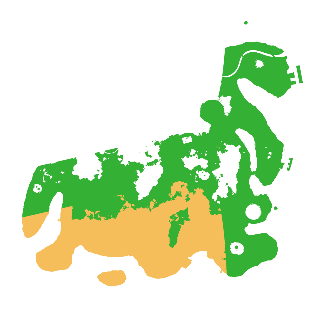 Biome Rust Map: Procedural Map, Size: 3510, Seed: 2978245