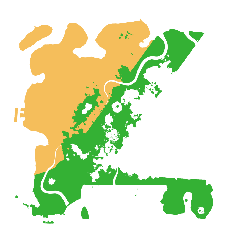 Biome Rust Map: Procedural Map, Size: 3550, Seed: 655001