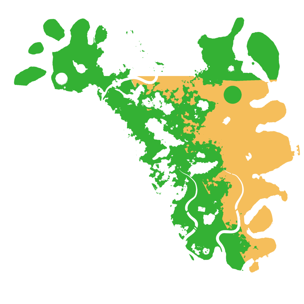 Biome Rust Map: Procedural Map, Size: 4500, Seed: 1235467