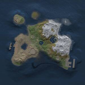 Thumbnail Rust Map: Procedural Map, Size: 2000, Seed: 123, 5 Monuments