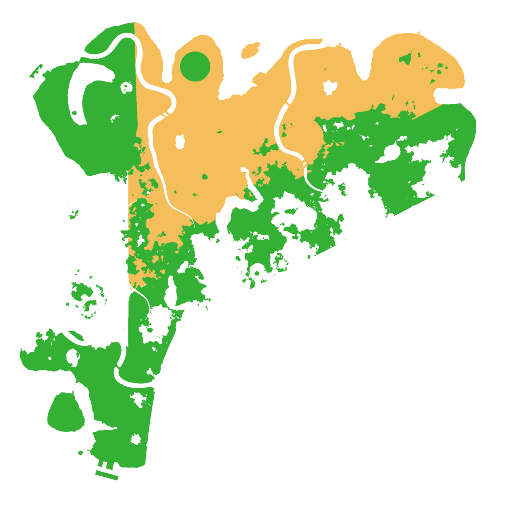 Biome Rust Map: Procedural Map, Size: 4500, Seed: 3510799