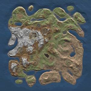 Thumbnail Rust Map: Procedural Map, Size: 4000, Seed: 219, 16 Monuments