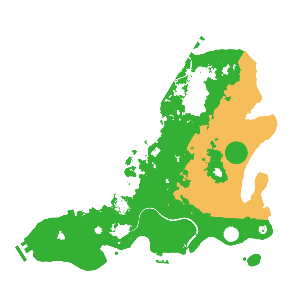 Biome Rust Map: Procedural Map, Size: 3500, Seed: 1154628