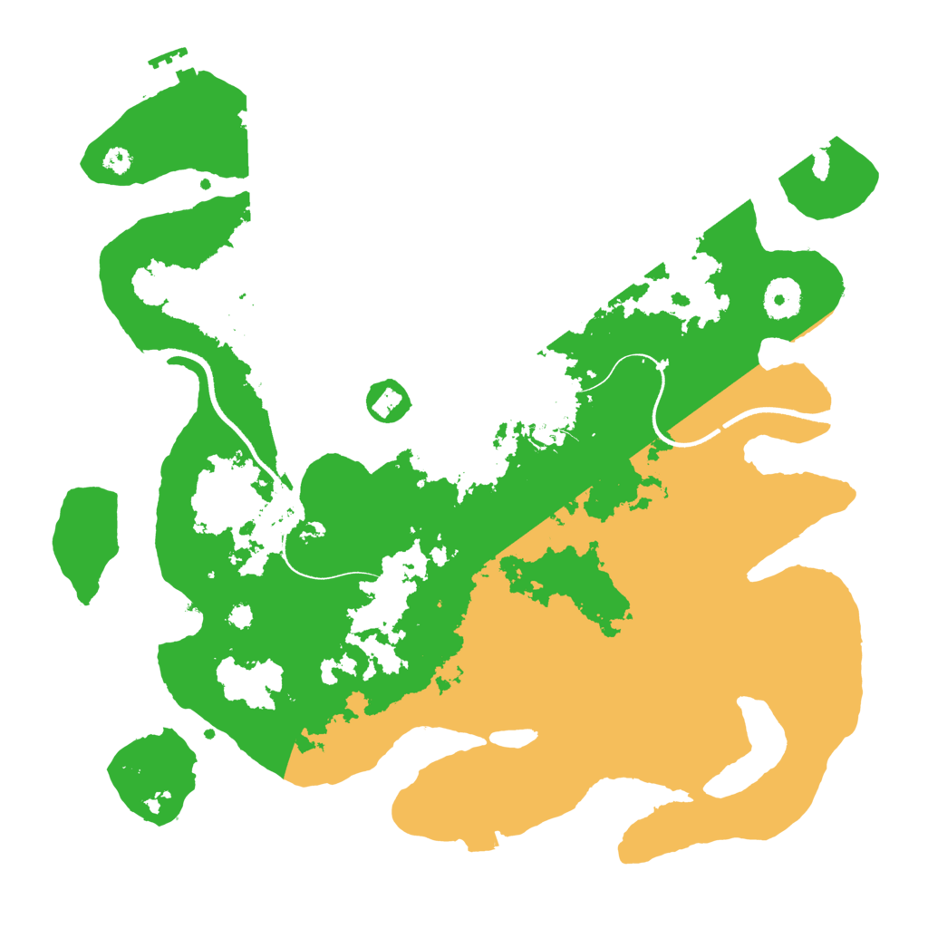 Biome Rust Map: Procedural Map, Size: 3500, Seed: 6541239
