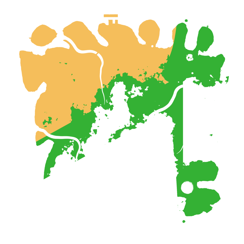 Biome Rust Map: Procedural Map, Size: 3500, Seed: 3952623
