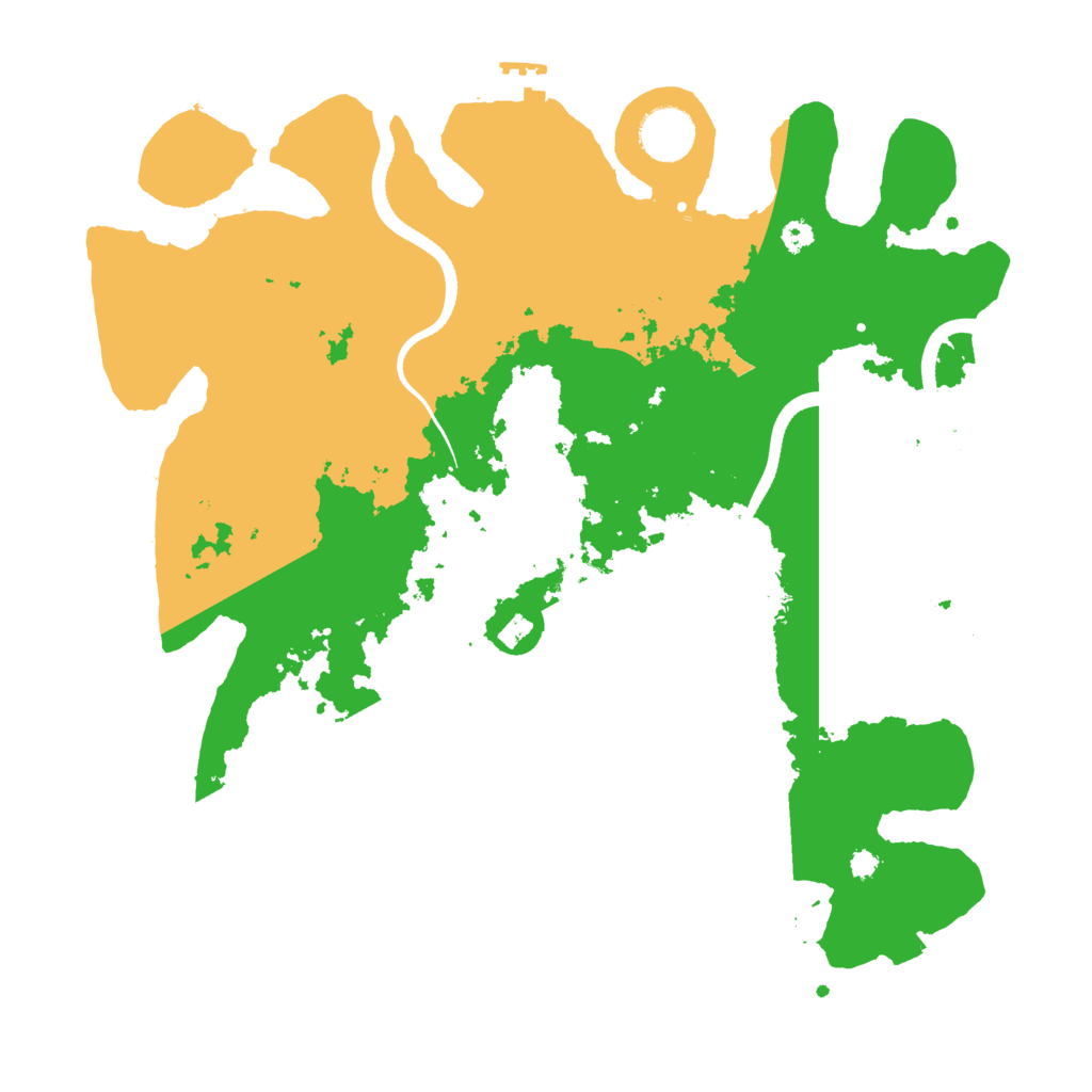 Biome Rust Map: Procedural Map, Size: 3500, Seed: 3952623