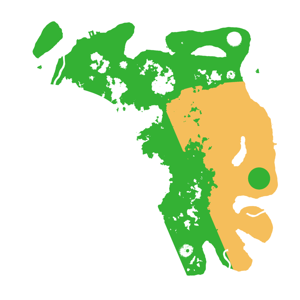 Biome Rust Map: Procedural Map, Size: 3600, Seed: 1134127191