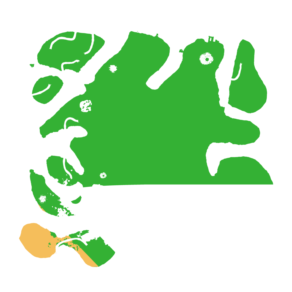 Biome Rust Map: Procedural Map, Size: 3500, Seed: 5551547