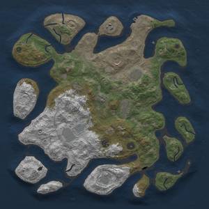 Thumbnail Rust Map: Procedural Map, Size: 4000, Seed: 60, 15 Monuments