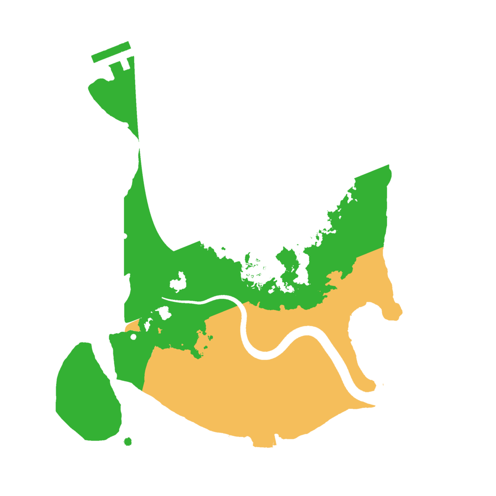 Biome Rust Map: Procedural Map, Size: 2500, Seed: 5