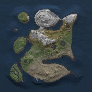 Thumbnail Rust Map: Procedural Map, Size: 2500, Seed: 5, 10 Monuments