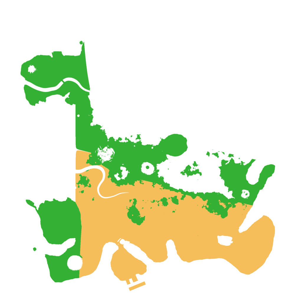 Biome Rust Map: Procedural Map, Size: 3550, Seed: 487699
