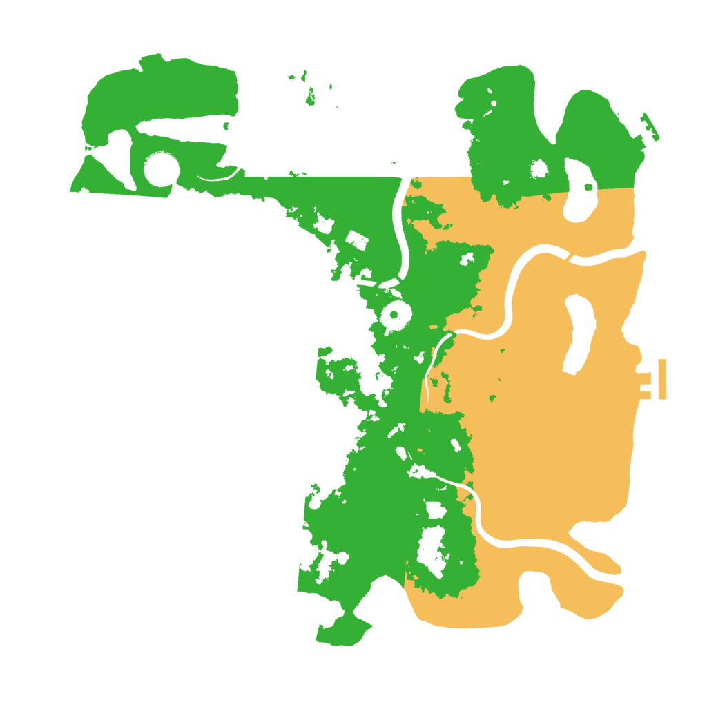 Biome Rust Map: Procedural Map, Size: 3550, Seed: 936739